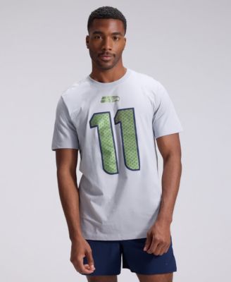 Men's Jaxon Smith-Njigba Wolf Gray Seattle Seahawks Rivalries Collection Player Name & Number T-Shirt
