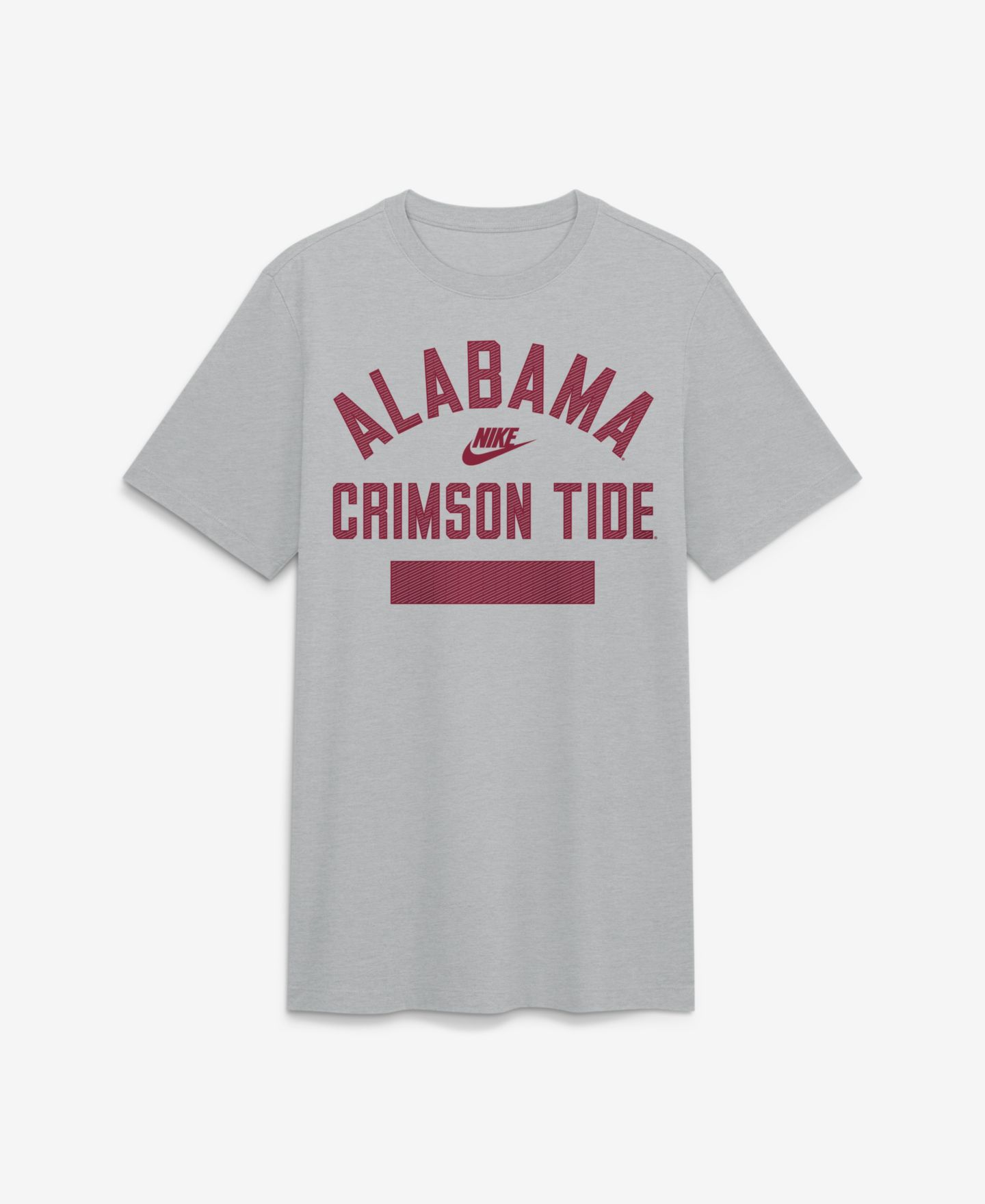 Мужская футболка Nike Heather Gray Alabama Crimson Tide Arch Wordmark Legacy Tri-Blend — фото 1