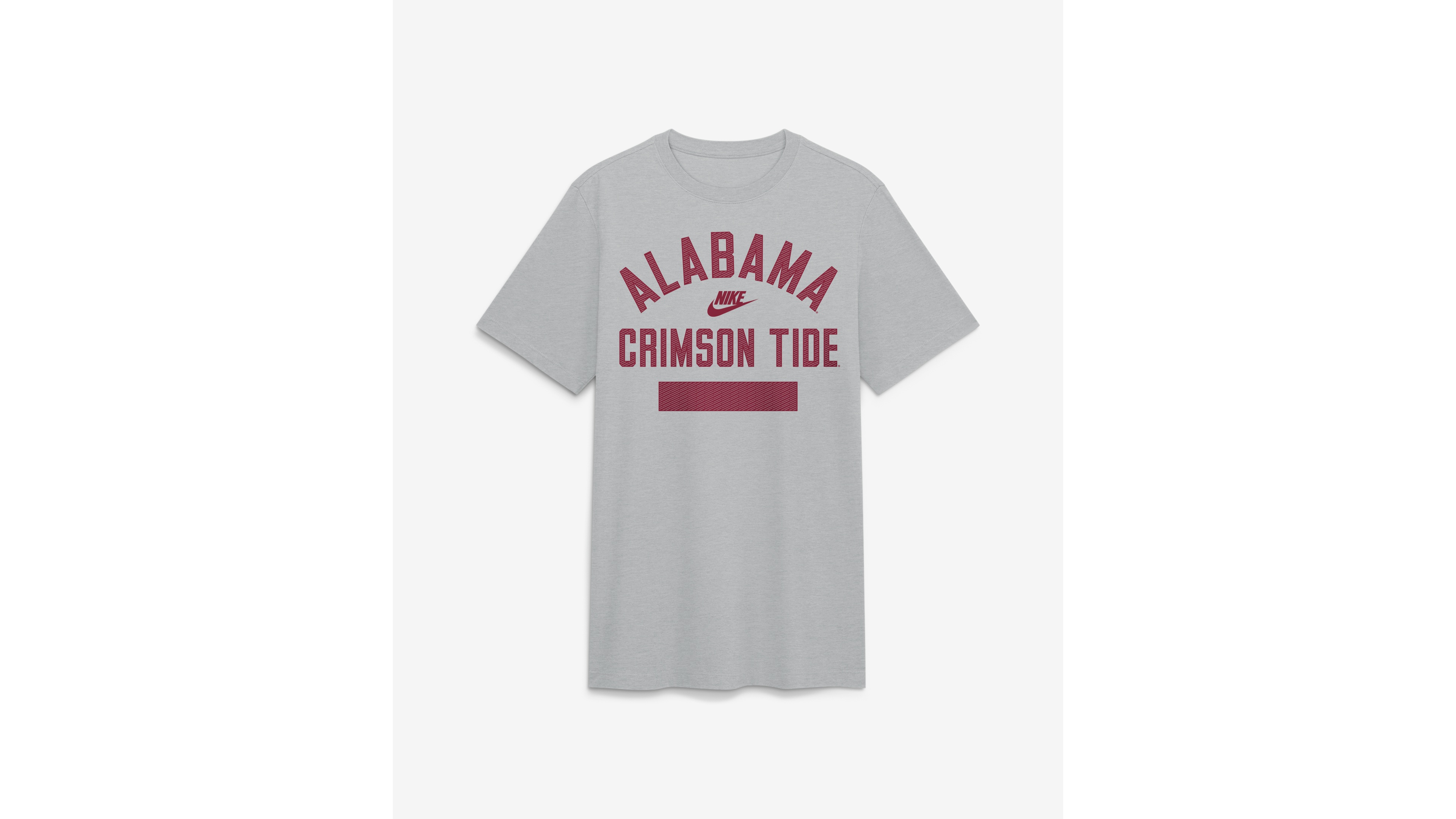 Nike Men's Heather Gray Alabama Crimson Tide Arch Wordmark Legacy Tri-Blend T-Shirt