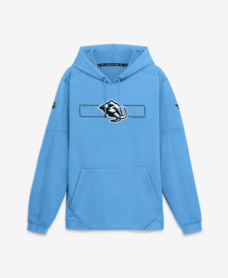 Men's Light Blue Utah Mammoth Authentic Pro Rink Fleece Pullover Hoodie