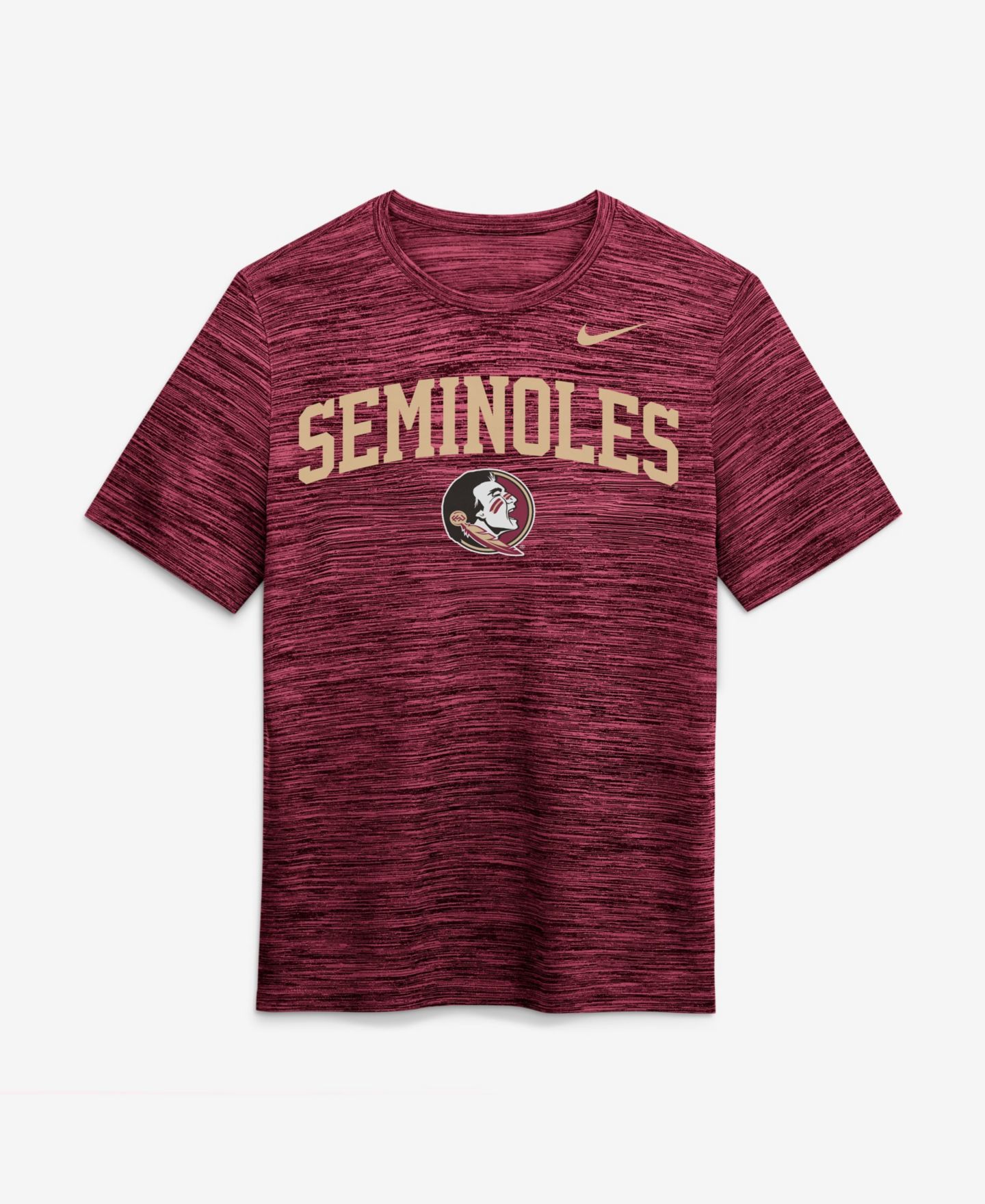 Мужская футболка Nike Garnet Florida State Seminoles Primetime Arch Logo Velocity Dri-FIT — фото 1