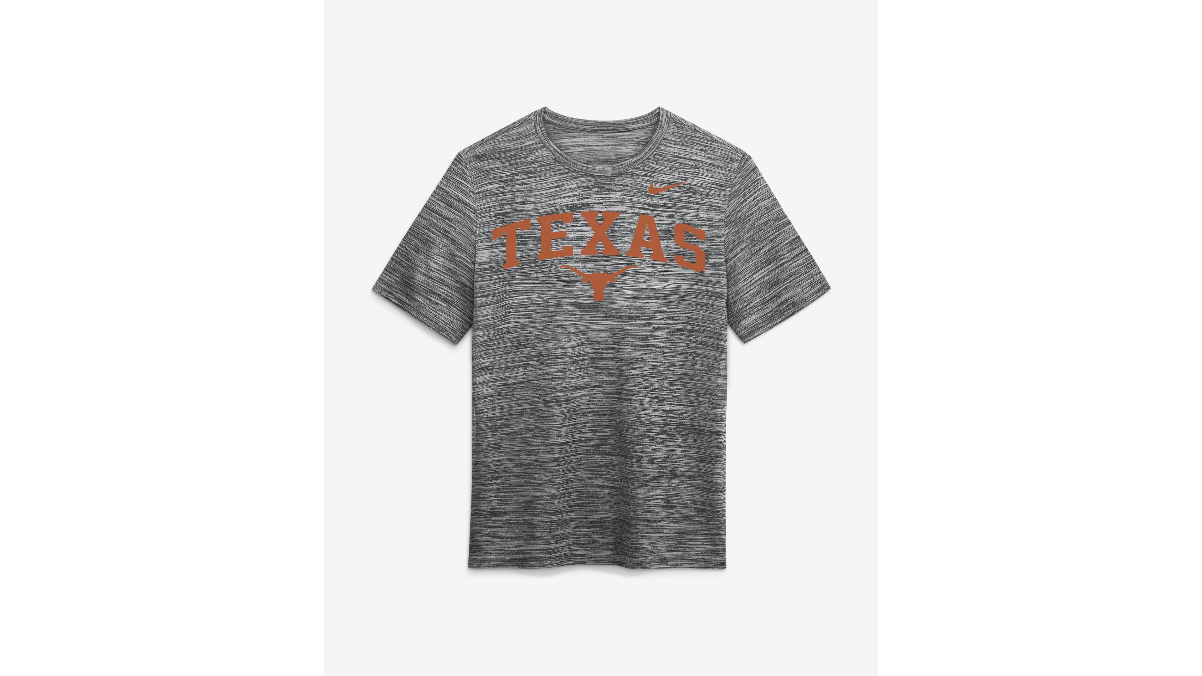 Nike Men's Anthracite Texas Longhorns Primetime Arch Logo Velocity Dri-fit T-Shirt