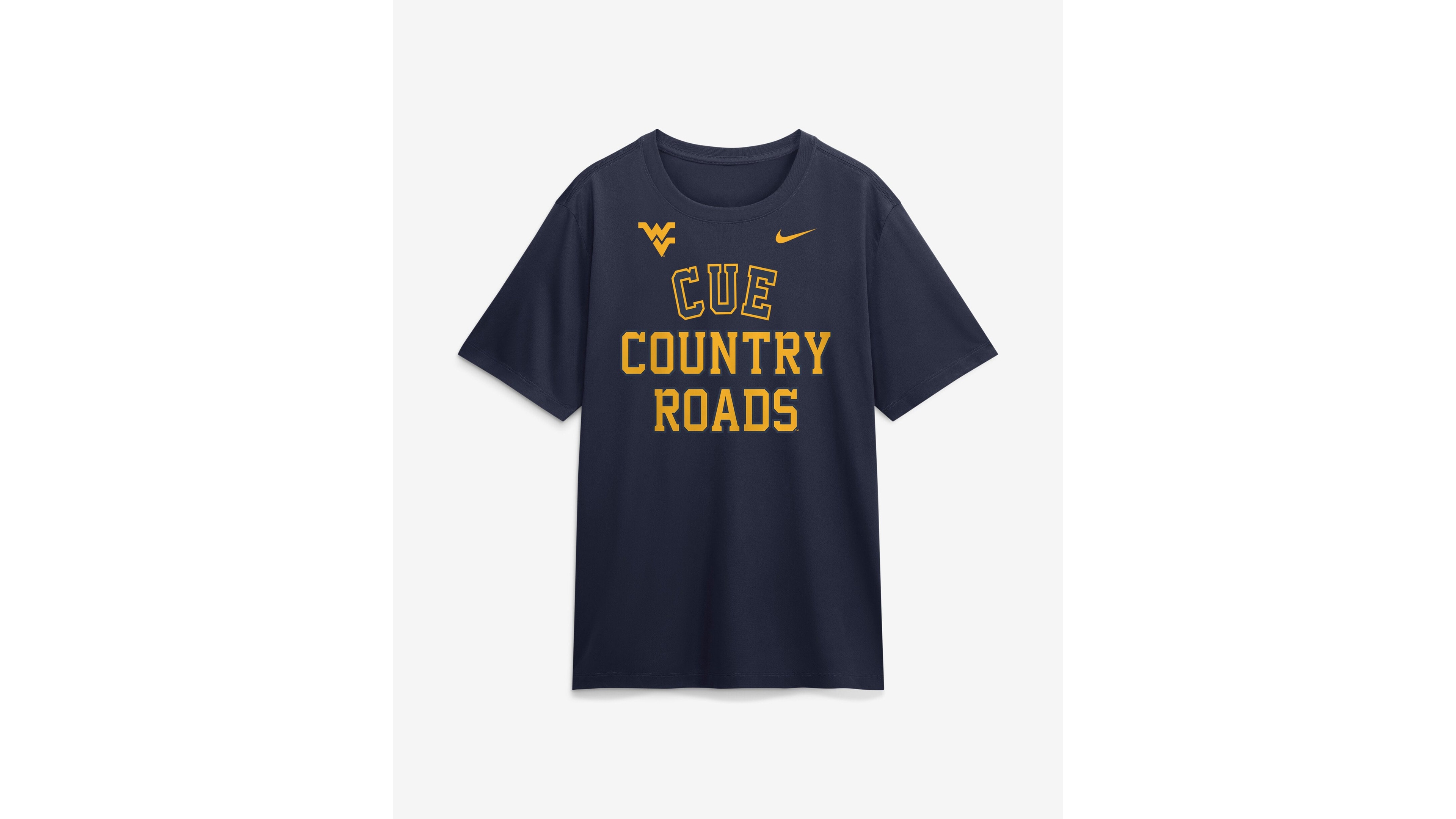 Nike Men's Navy West Virginia Mountaineers Primetime Arch Mantra Legend Dri-fit T-Shirt