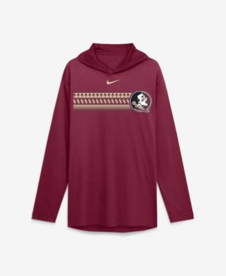 Men's Garnet Florida State Seminoles Primetime Pattern Tri-Blend Dri-FIT Long Sleeve Hooded T-Shirt