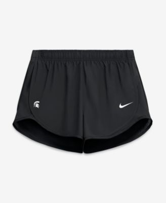 Women's Black Michigan State Spartans Tempo Mid-Rise Dri-FIT Shorts