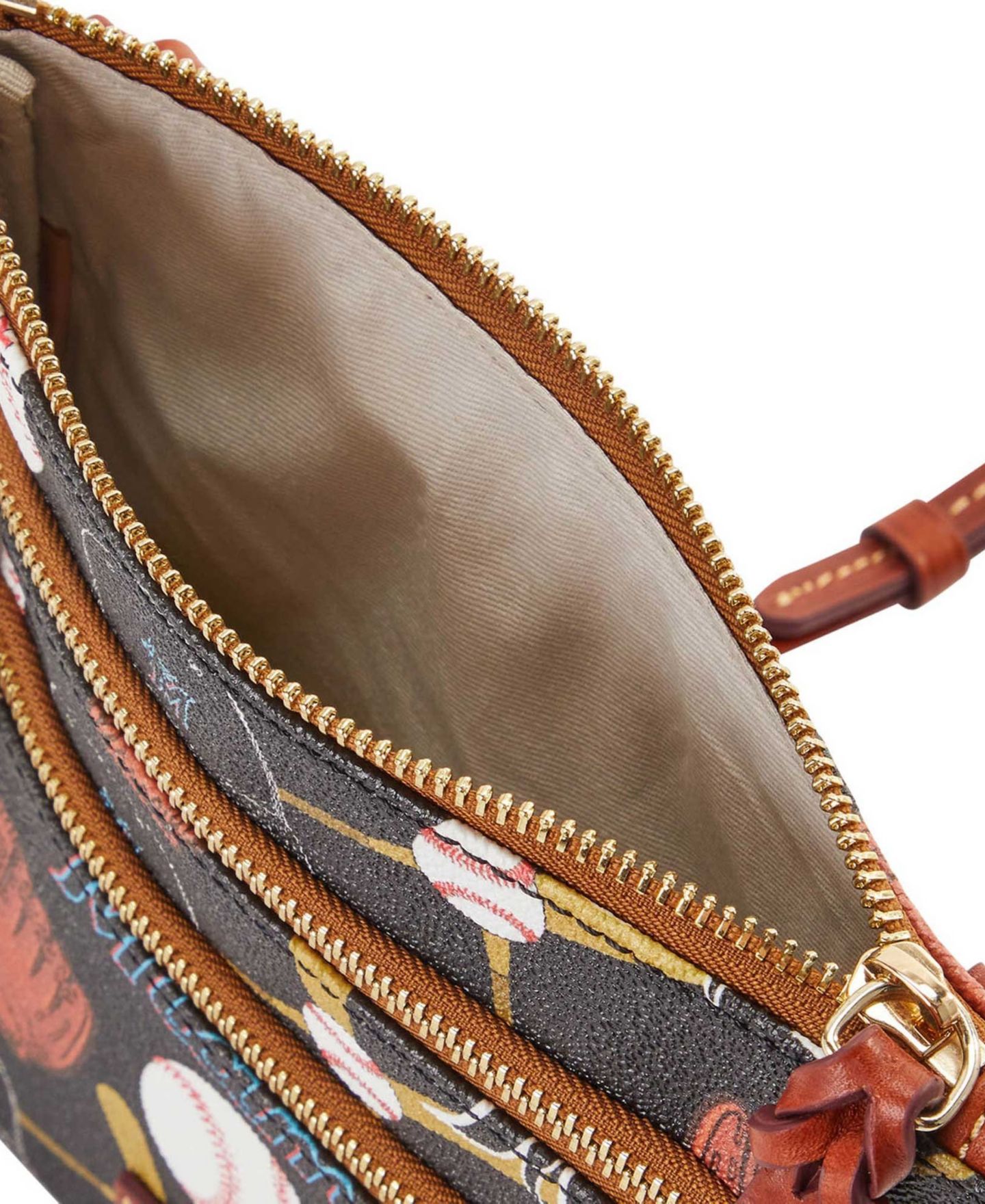 Женская сумка Dooney & Bourke Miami Marlins Game Day Triple Zip Crossbody Purse — фото 2