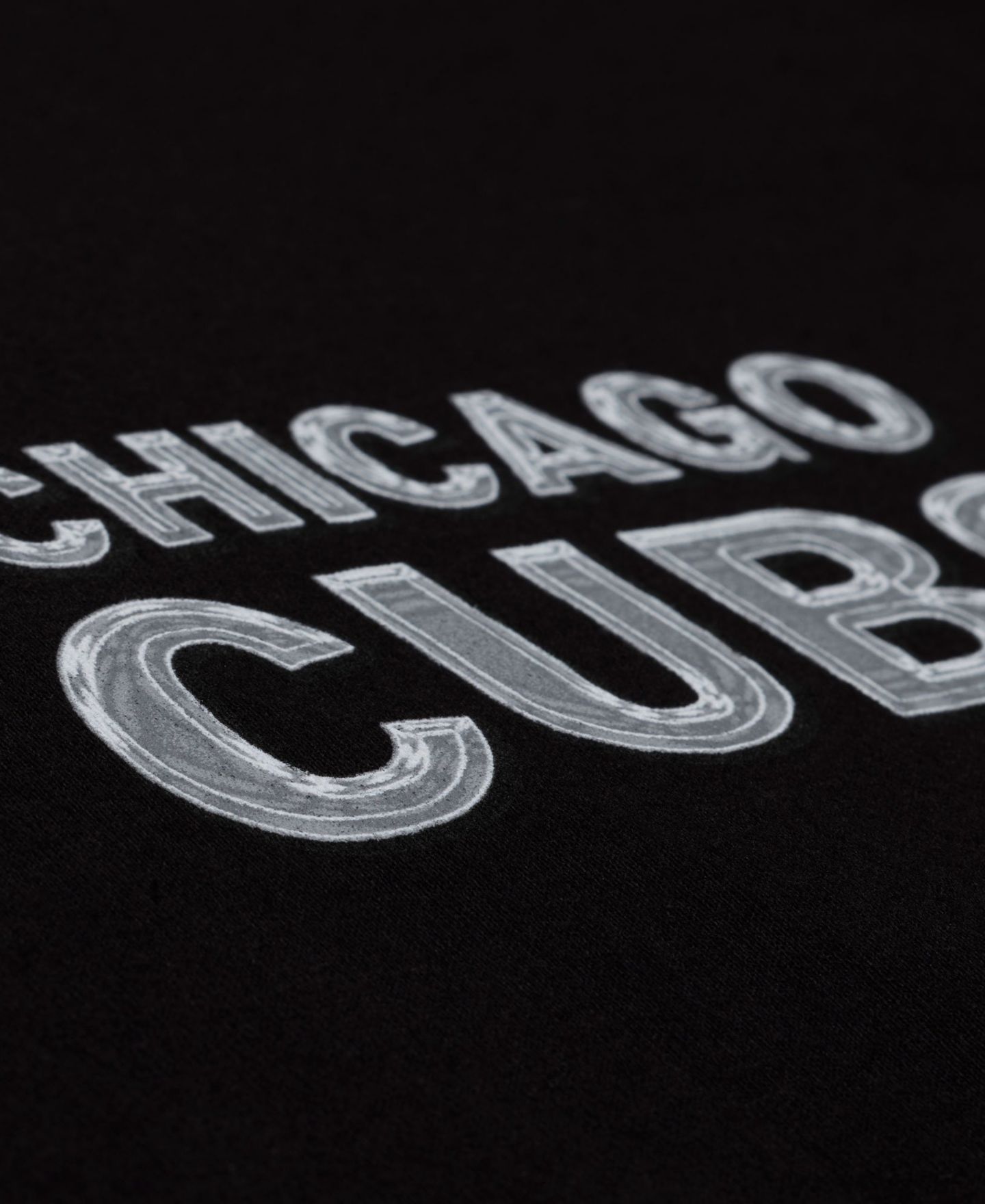 Мужская футболка Mitchell & Ness Black Chicago Cubs Chrome Heritage — фото 3