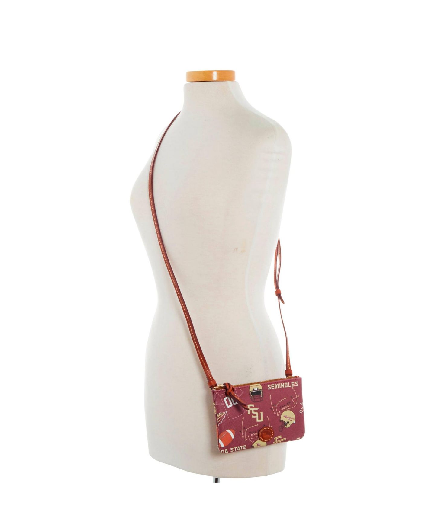 Женская сумка Dooney & Bourke Florida State Seminoles Top Zip Crossbody Purse — фото 3
