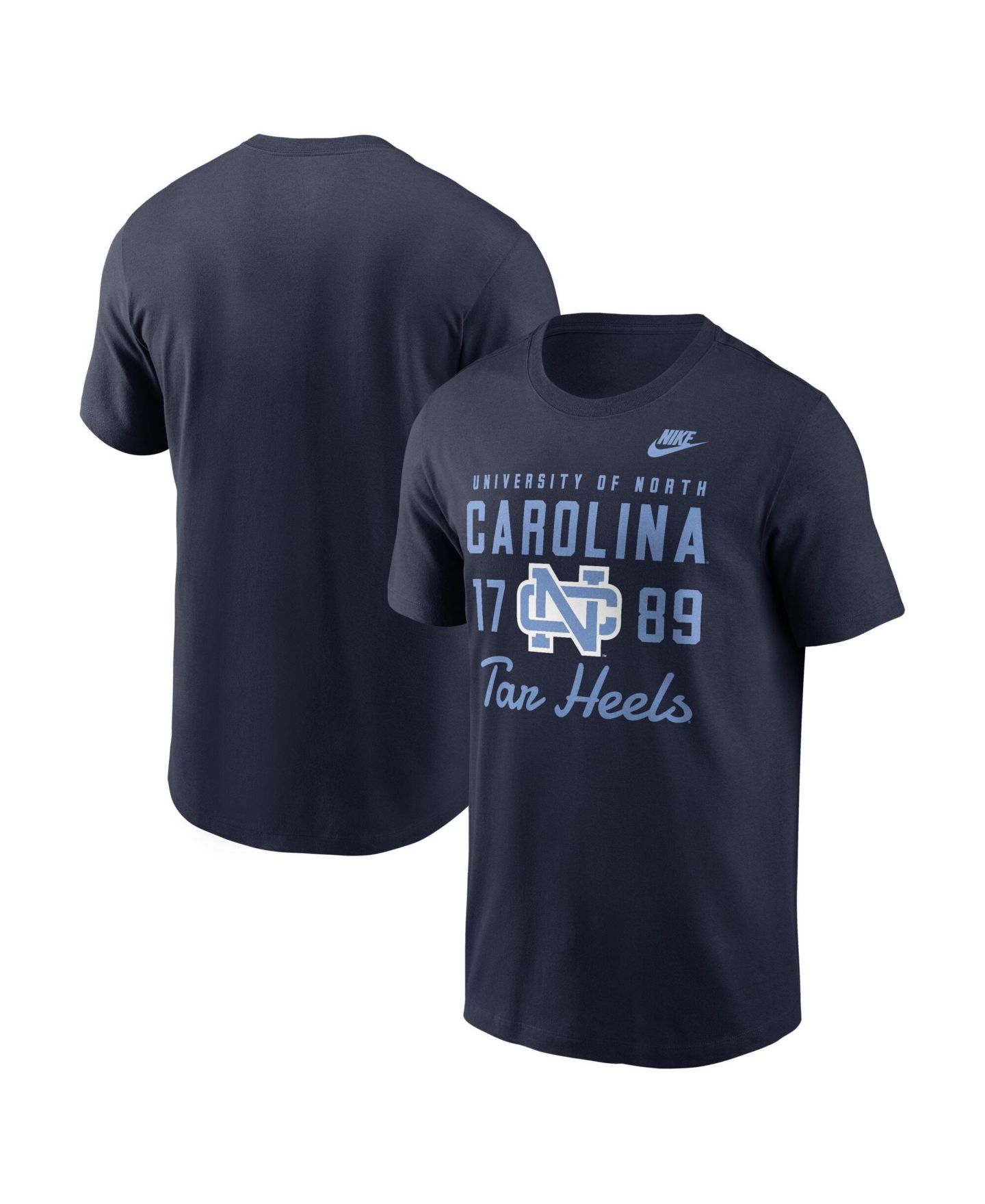 Мужские футболки Nike Navy North Carolina Tar Heels Legacy Stacked Established — фото 5