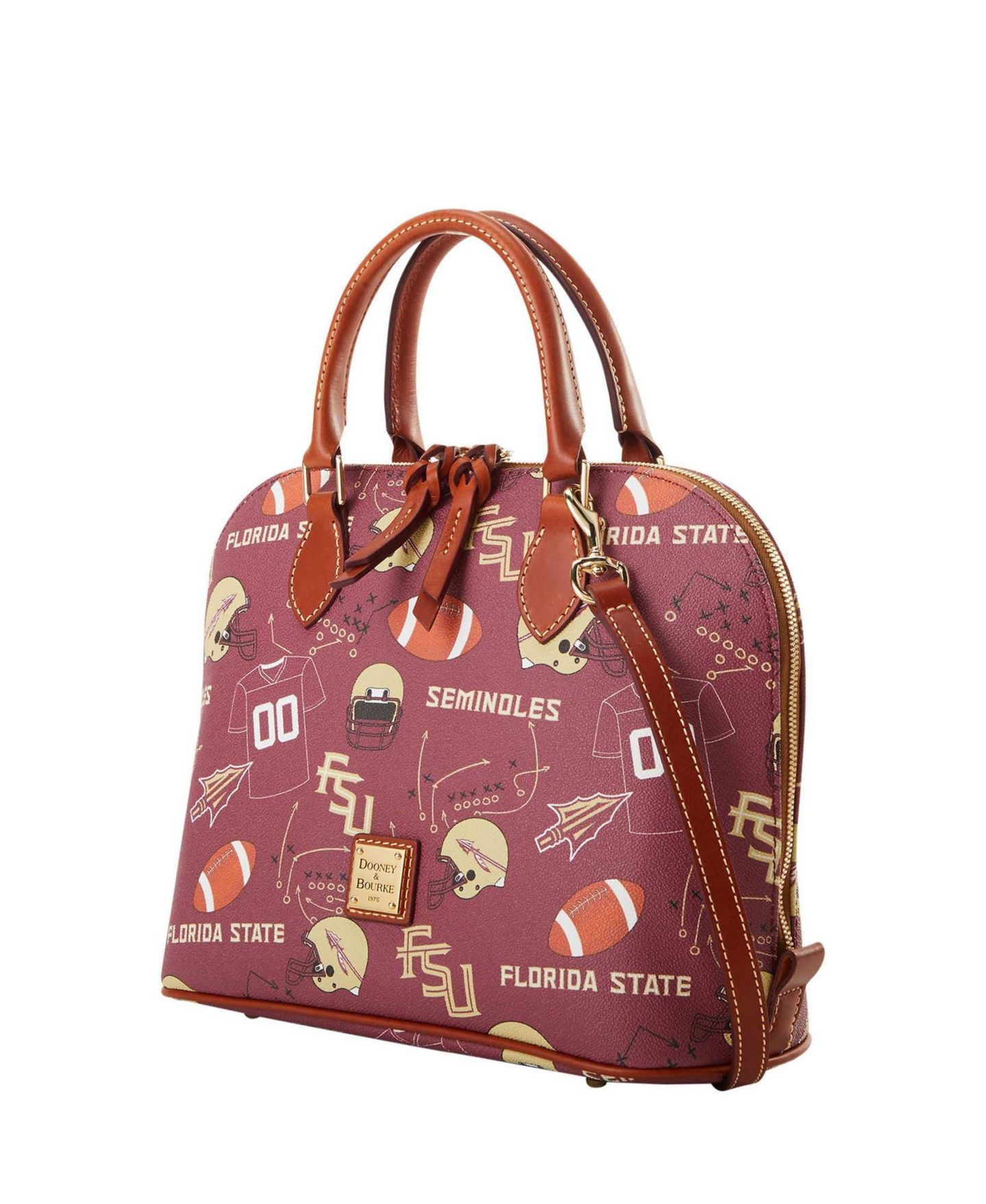 Женская сумка Dooney & Bourke Florida State Seminoles Game Day Zip Satchel — фото 4