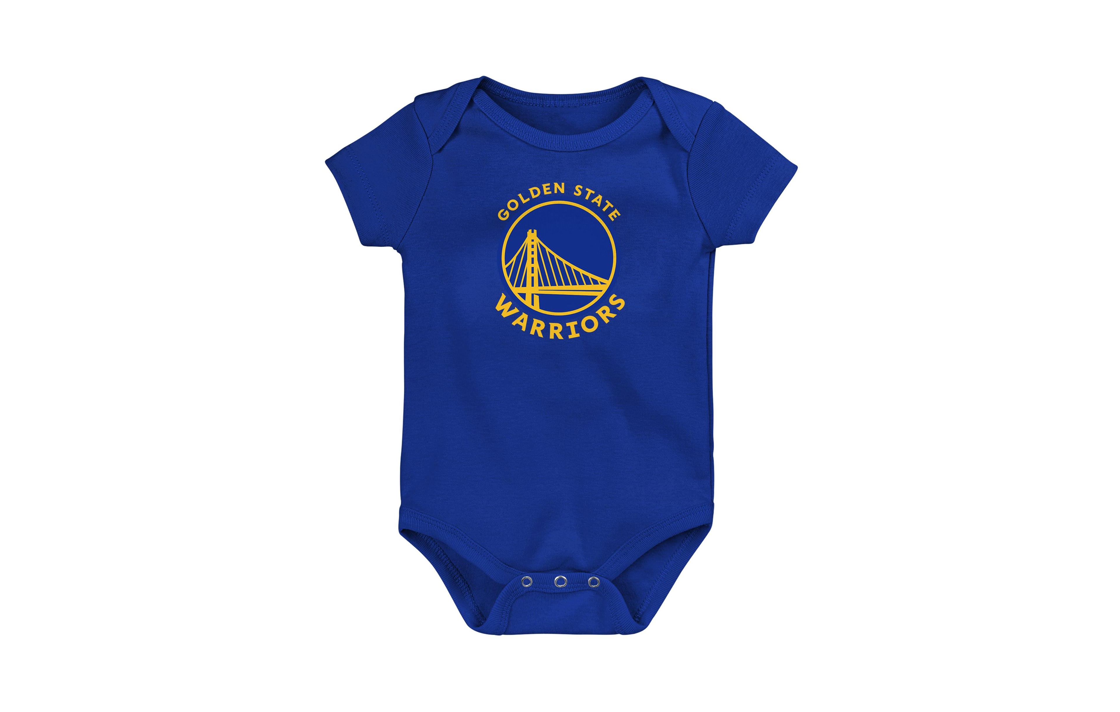 Outerstuff Baby Boys and Girls Royal Golden State Warriors Primary Logo Bodysuit