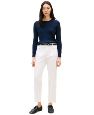 Women's Twill Patch Pocket Chinos Pants