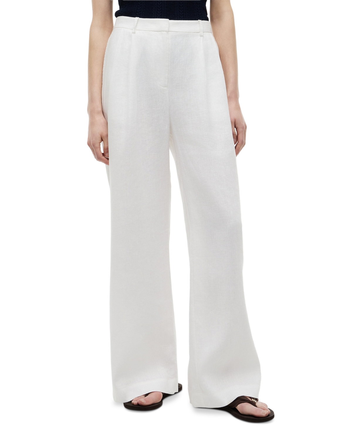 Tommy Hilfiger Women's High-Waisted Wide-Leg Tailored Pants