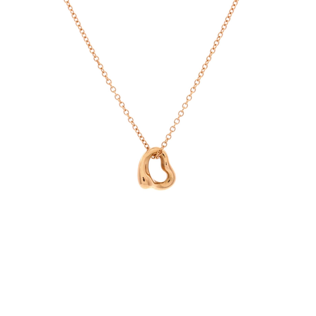 Pre-Owned Tiffany & Co Elsa Peretti Open Heart Pendant Necklace