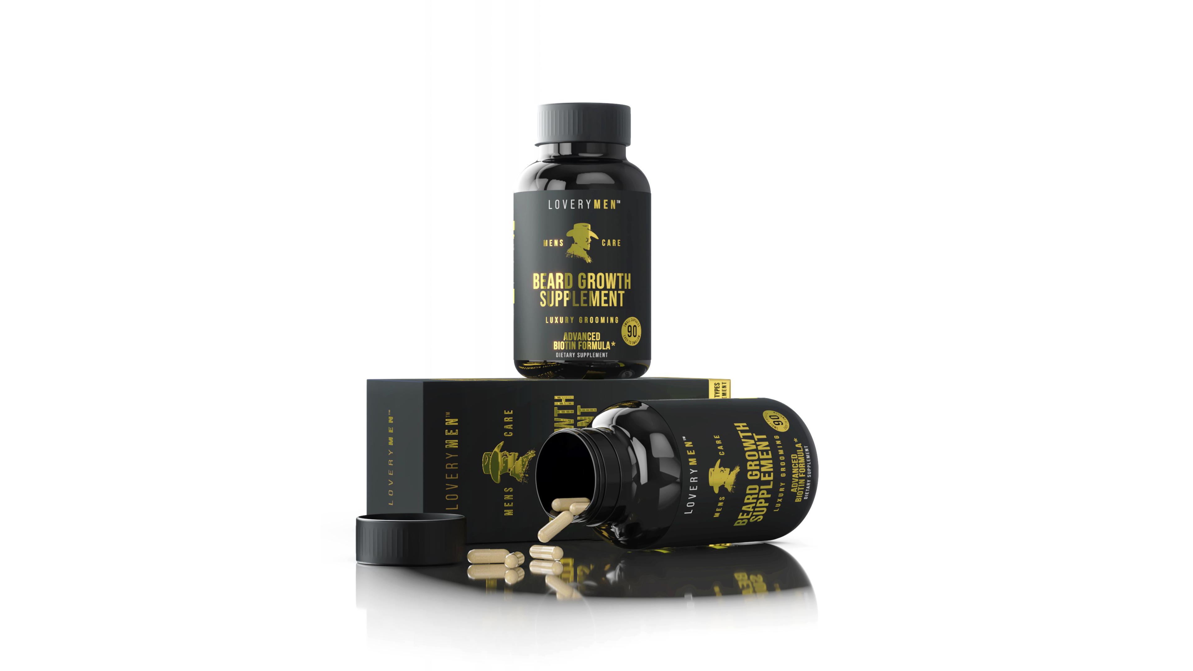 LoveryMen Hair Boost Advanced Biotin 5000 - Hair Growth Vitamin Supplement (30-Day Supply)