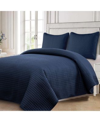 Checkered Quilts and Coverlet Set