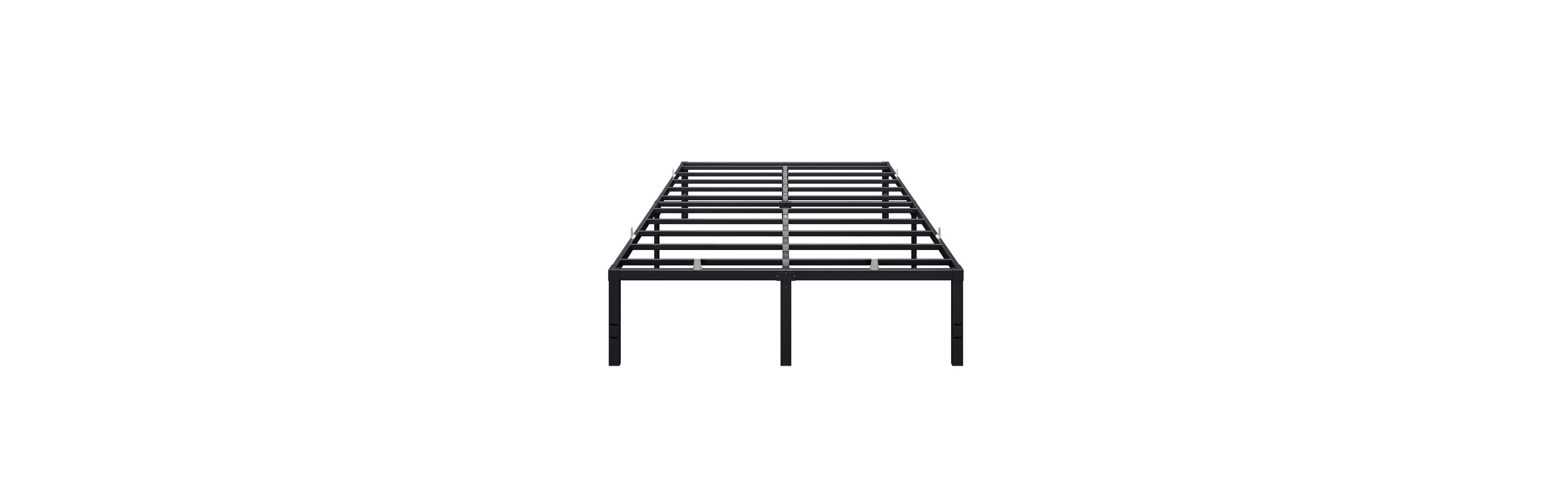 Slickblue Heavy Duty 18 Inch Metal Bed Frame With Steel Platform For Bedroom