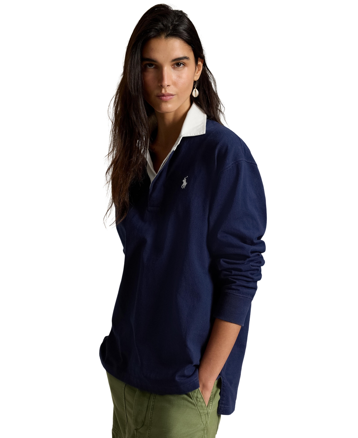 Polo Ralph Lauren Women's Oversized Rugby Collar Shirt