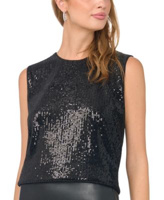 Women's Sequin Sleeveless Shell Top