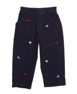Baby Boys' Pull-On Corduroy Embroidered Pants