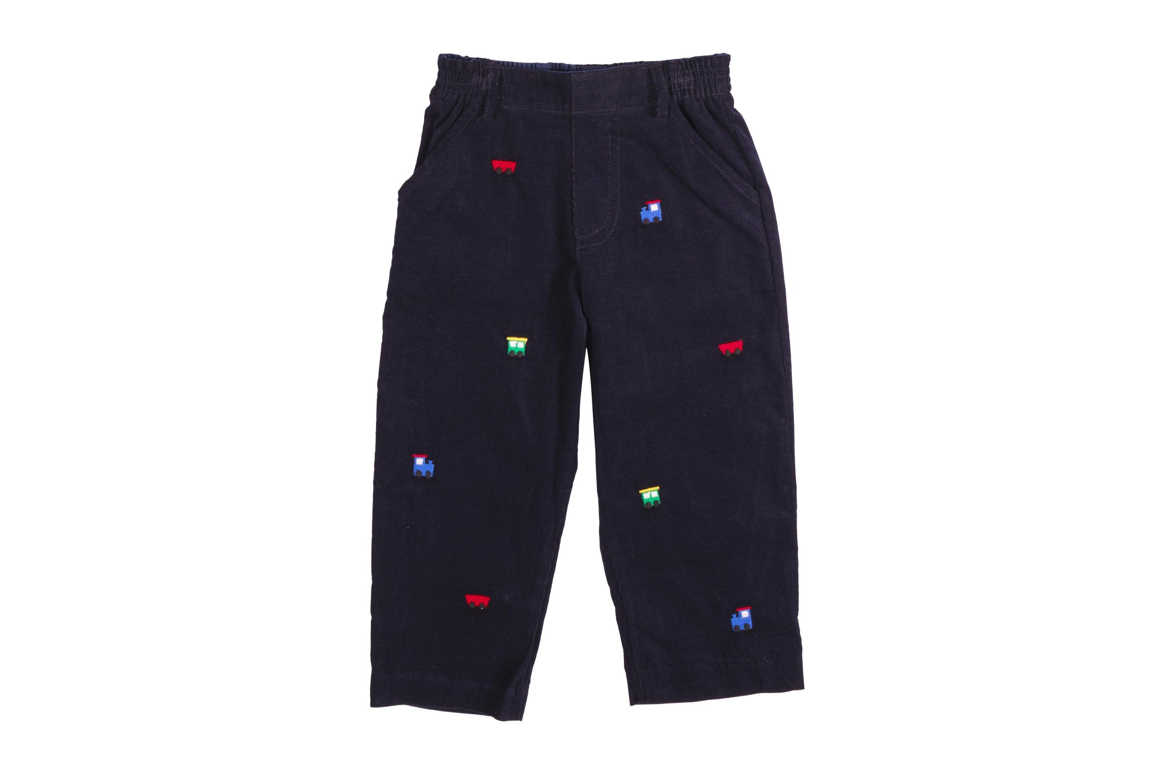 Florence Eiseman Baby Boys' Pull-On Corduroy Embroidered Pants