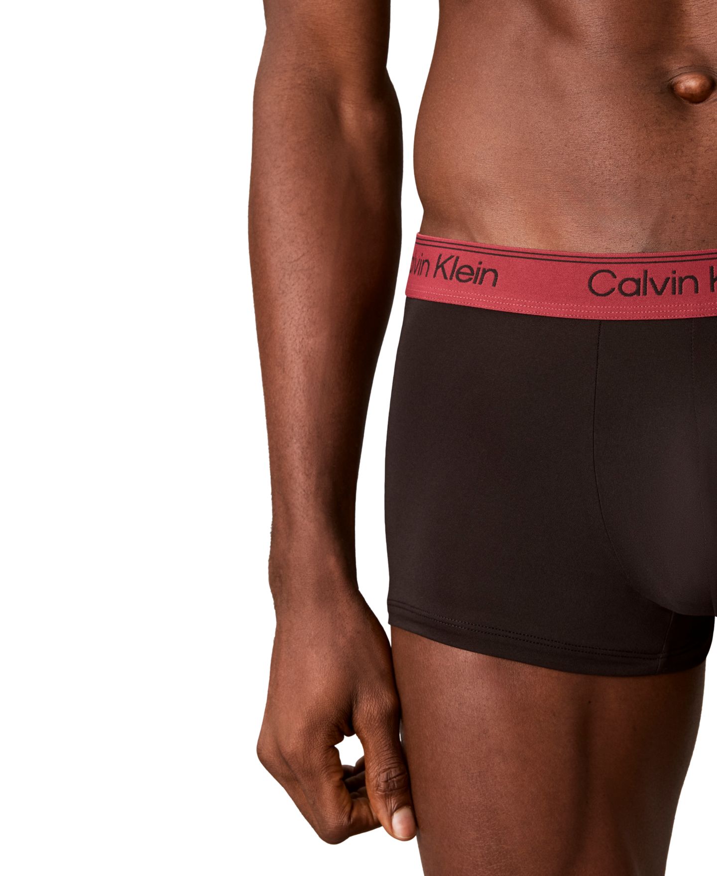 Бельё Micro для мужчин, низкая посадка, стрейч — Calvin Klein, цвет: Чёрный / Туманный — фото 4