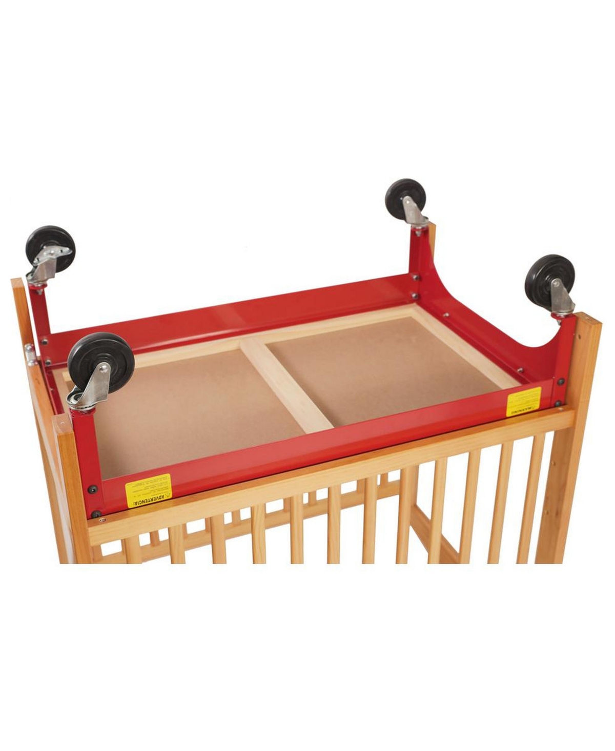 Window Crib Evacuation Frame With Casters - Wood