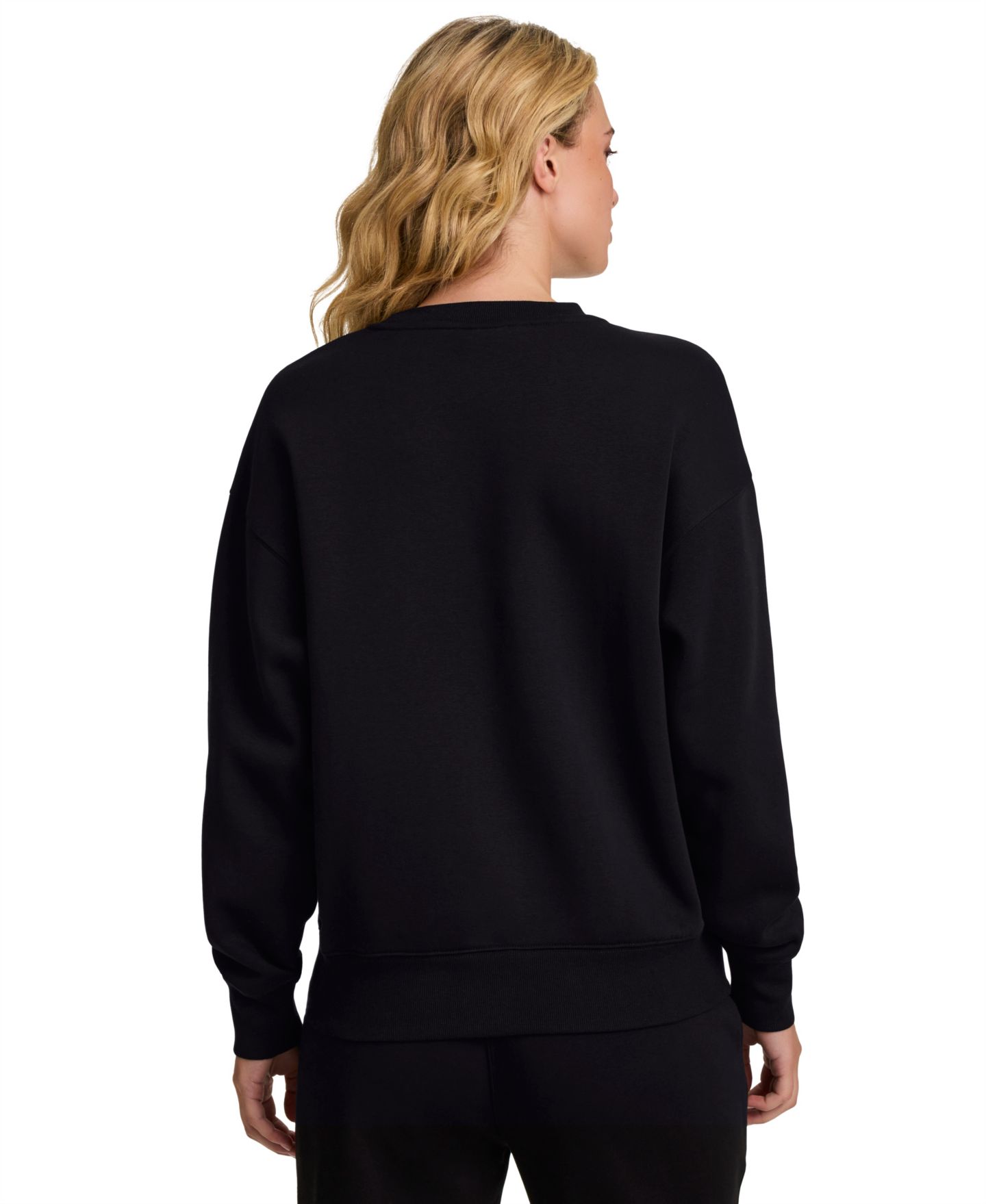 Женский свитшот Champion Powerblend Graphic Fleece, цвет: Чёрный — фото 5