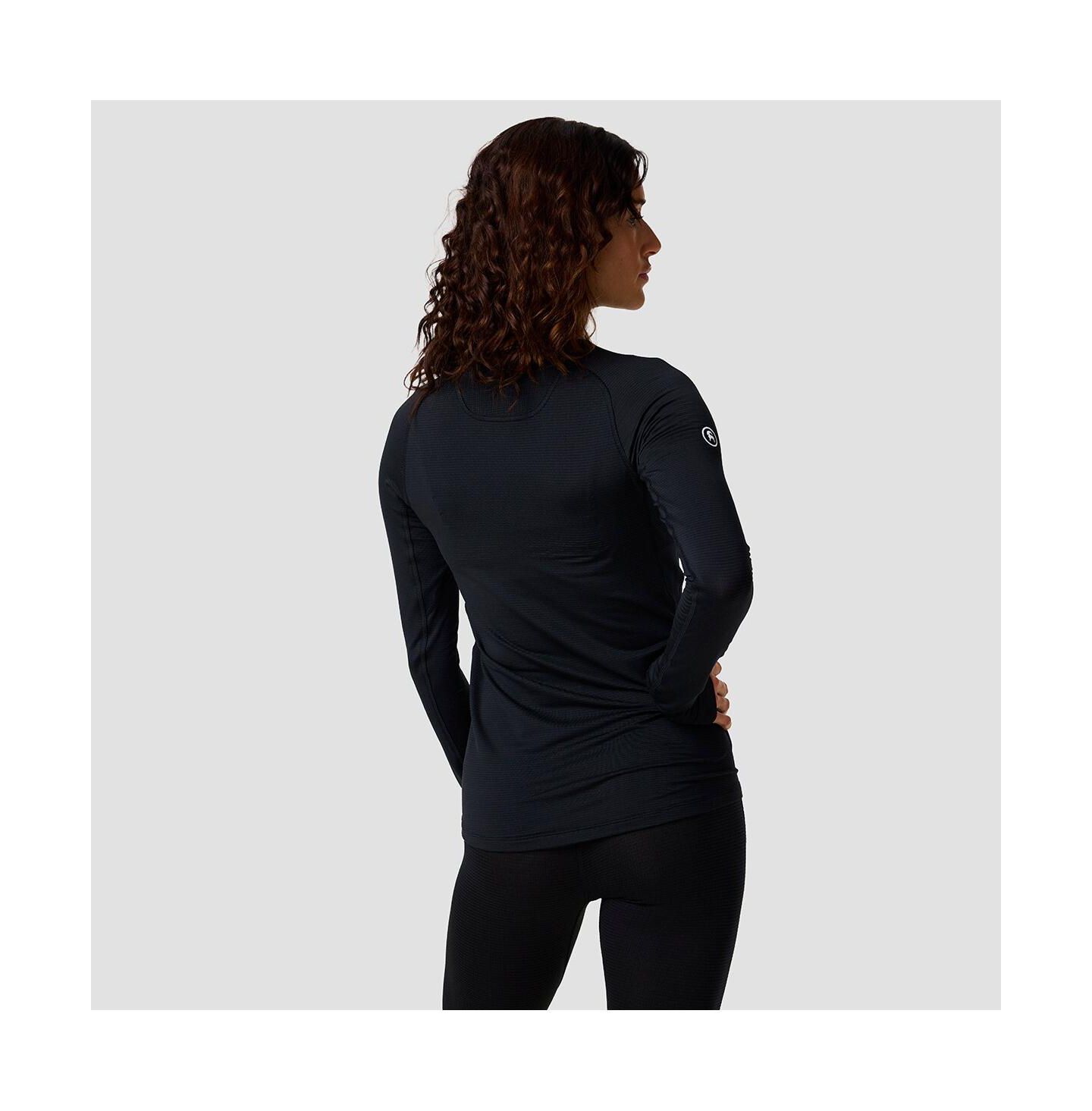 Женский топ Backcountry Pines Ultralight Crewneck Base Layer, цвет: Чёрный — фото 6