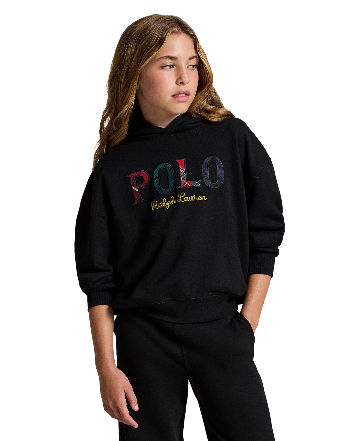 Polo Ralph Lauren Girls' 7-16 Logo Fleece Hoodie