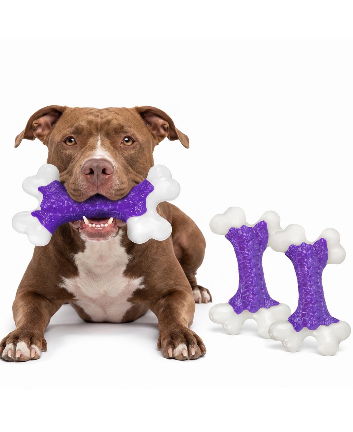 Magicorange 8 Inch Nylon Beef Flavored Tough Dog Chew Toy For Aggressive Chewers