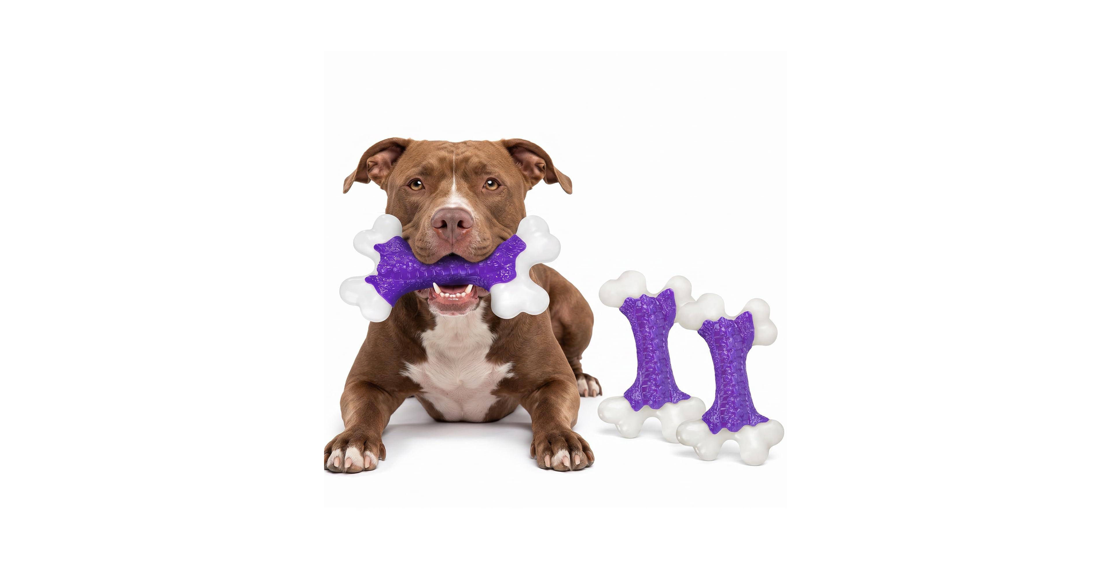 Magicorange 8 Inch Nylon Beef Flavored Tough Dog Chew Toy For Aggressive Chewers