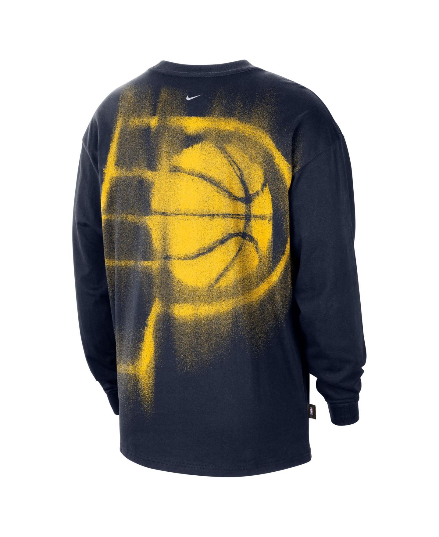 Мужская футболка Nike Navy Indiana Pacers 2026 Standard Issue Pre-Game Performance Long Sleeve — фото 3