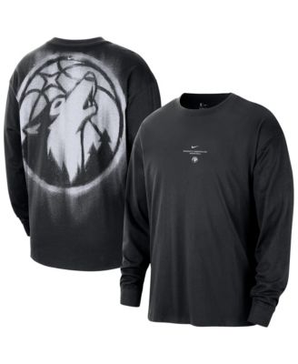 Men's Black Minnesota Timberwolves 2026 Standard Issue Pre-Game Performance Long Sleeve T-Shirt