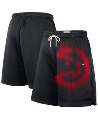 Men's Black Atlanta Hawks 2026 Standard Issue Practice Icon Fleece Shorts