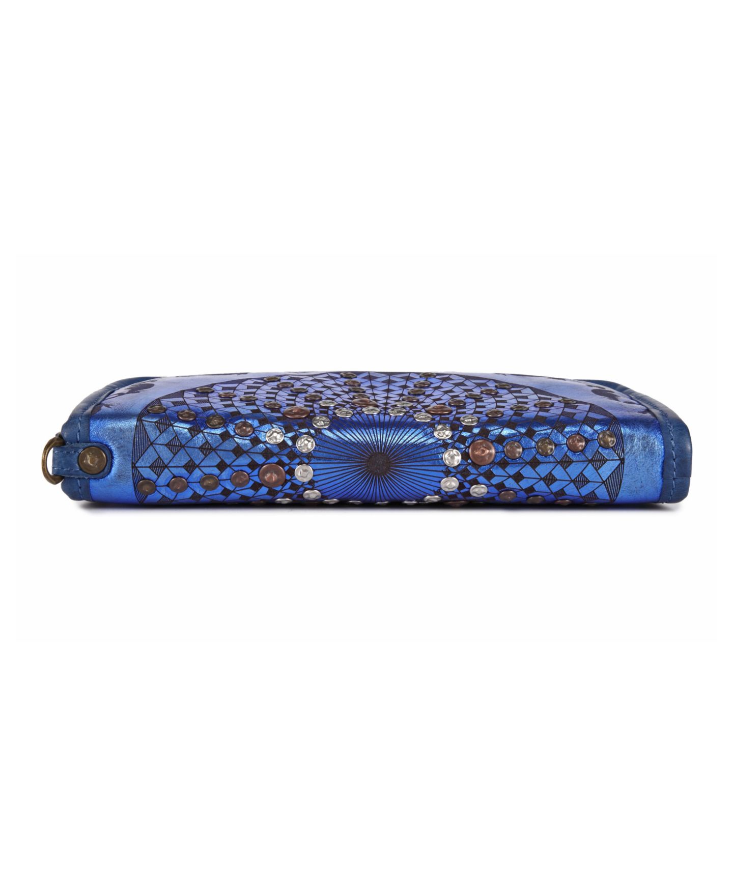 Женский клатч OLD TREND Mola Leather Clutch, цвет: Синий — фото 3