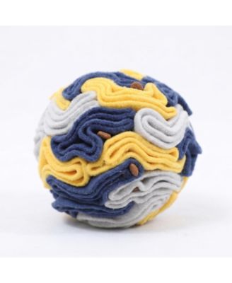 Soft Polar Fleece Dog Snuffle Ball Interactive Slow Feeder Mental Stimulation Toy