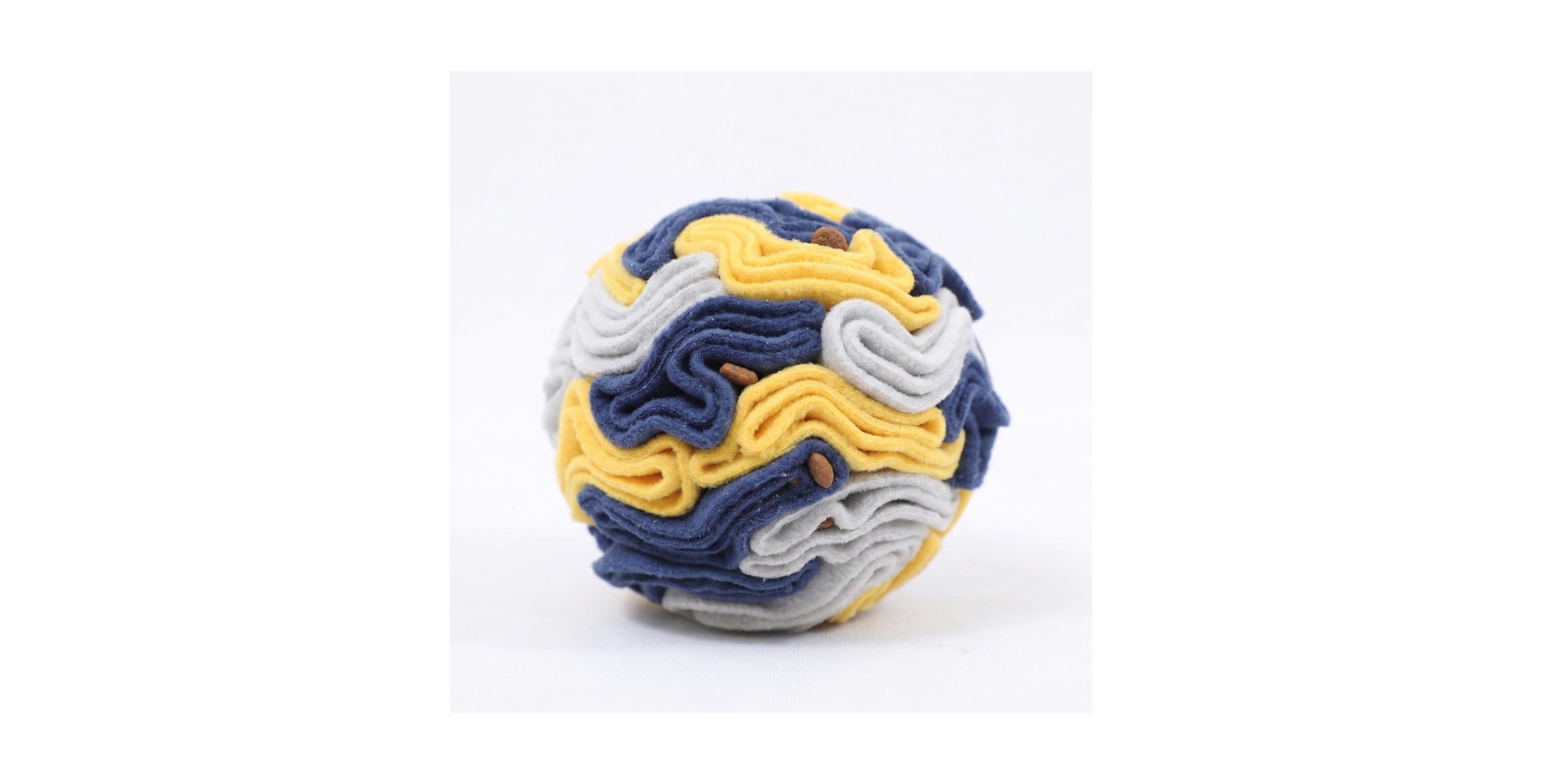 Magicorange Soft Polar Fleece Dog Snuffle Ball Interactive Slow Feeder Mental Stimulation Toy