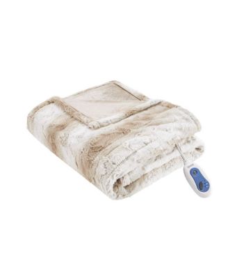 Zuri Oversized Faux Fur Heated Throw