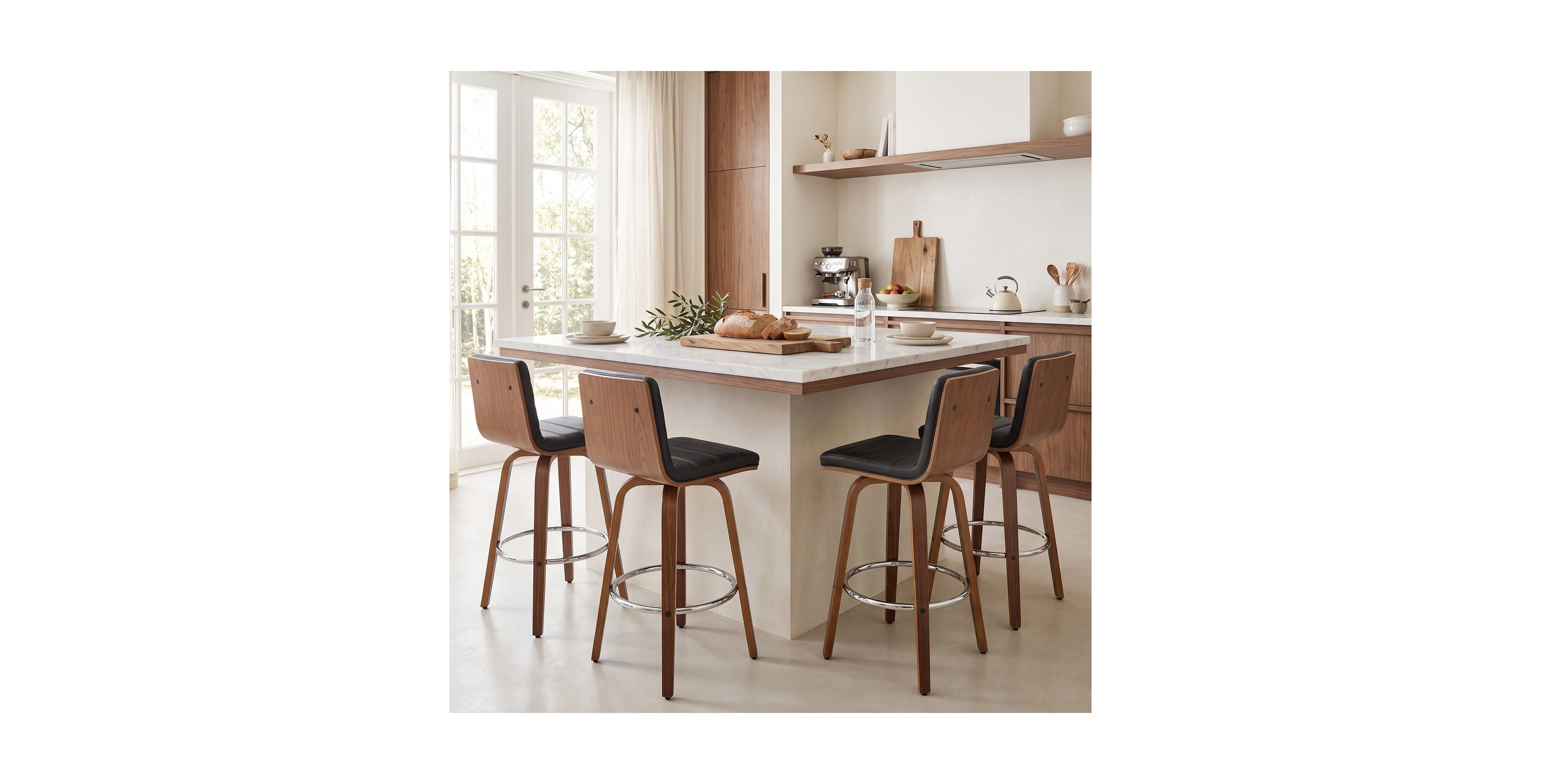 Bekrvio 29" Swivel Bar Height Stools