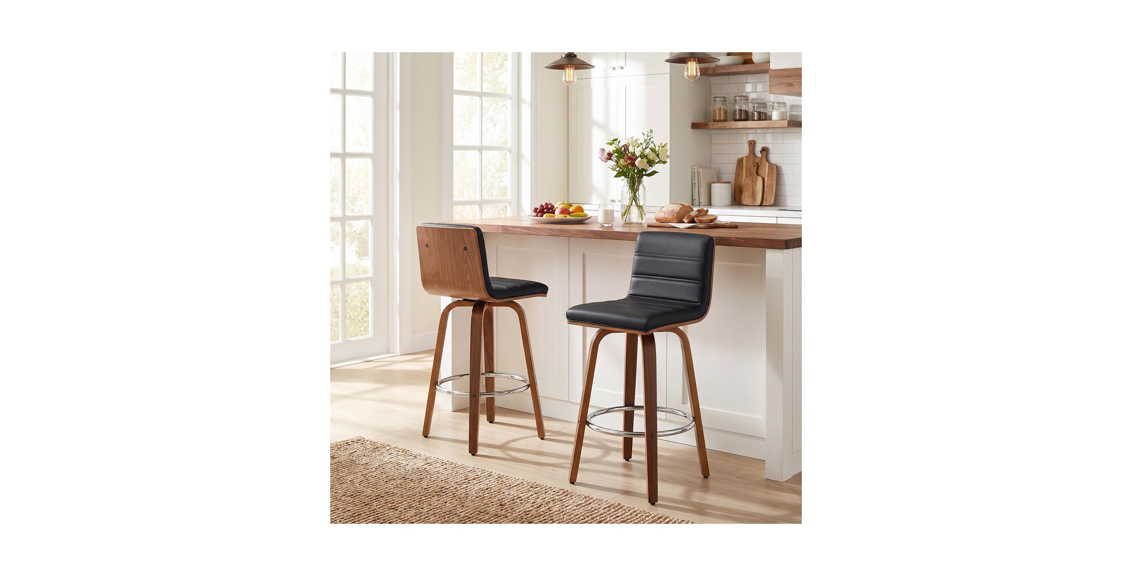 Bekrvio 29" Swivel Bar Height Stools