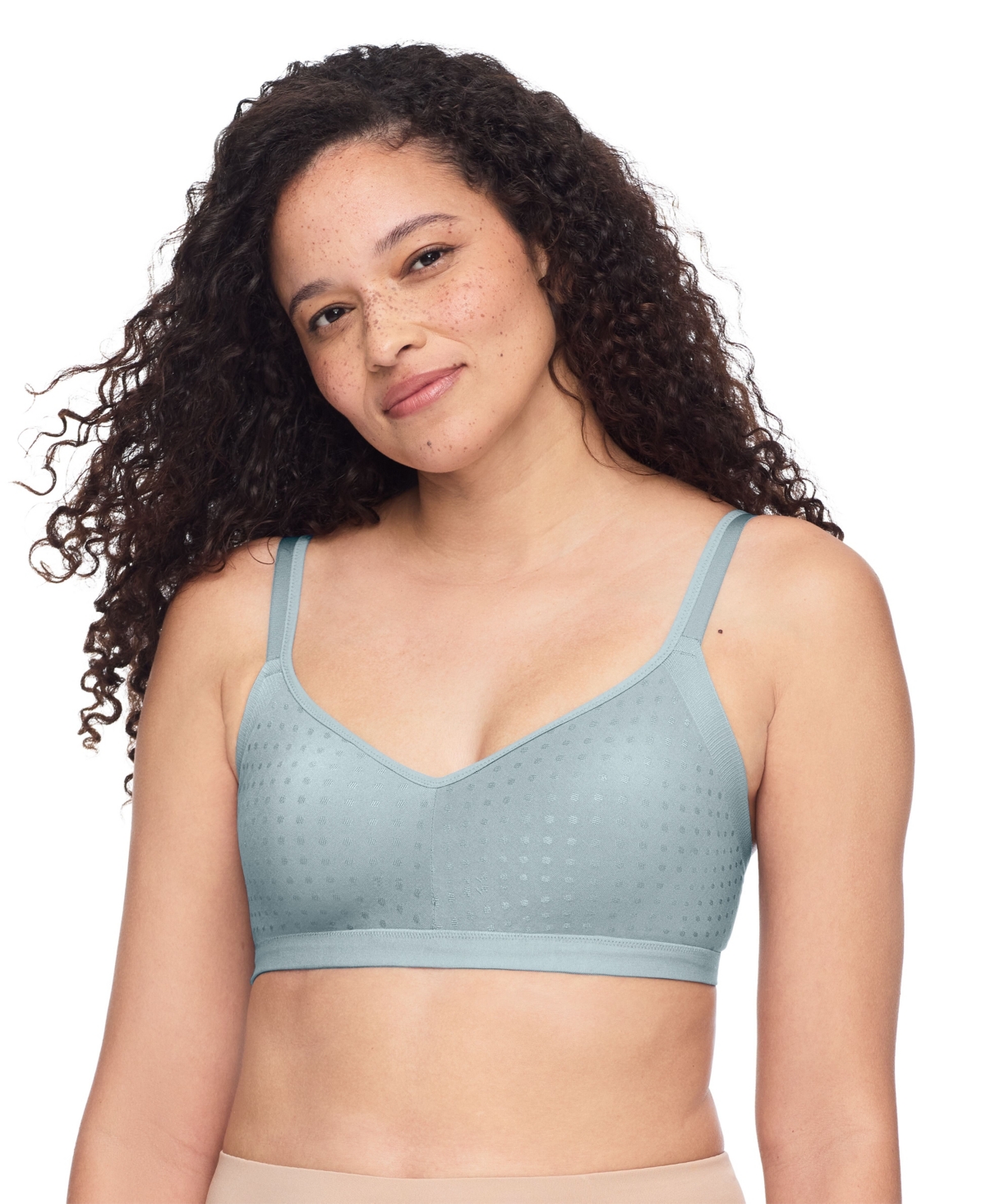 Warners Easy Does It Underarm-Smoothing with Seamless Stretch Wireless Lightly Lined Comfort Bra RM3911A - Forget-me-not