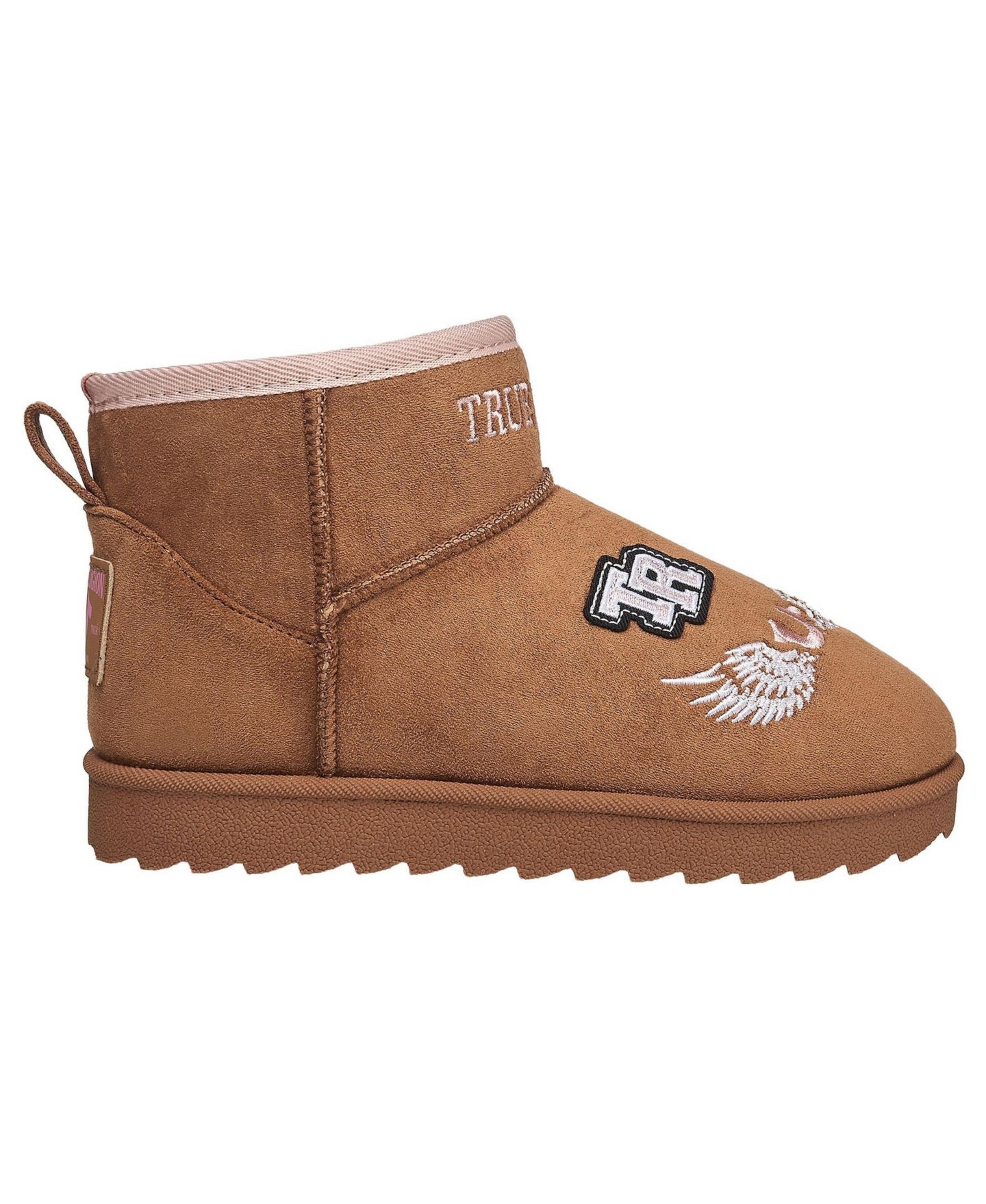 Ботинки True Religion Lizzo Logo Patch Cozy Boot для девочек, цвет: Коньячный — фото 2