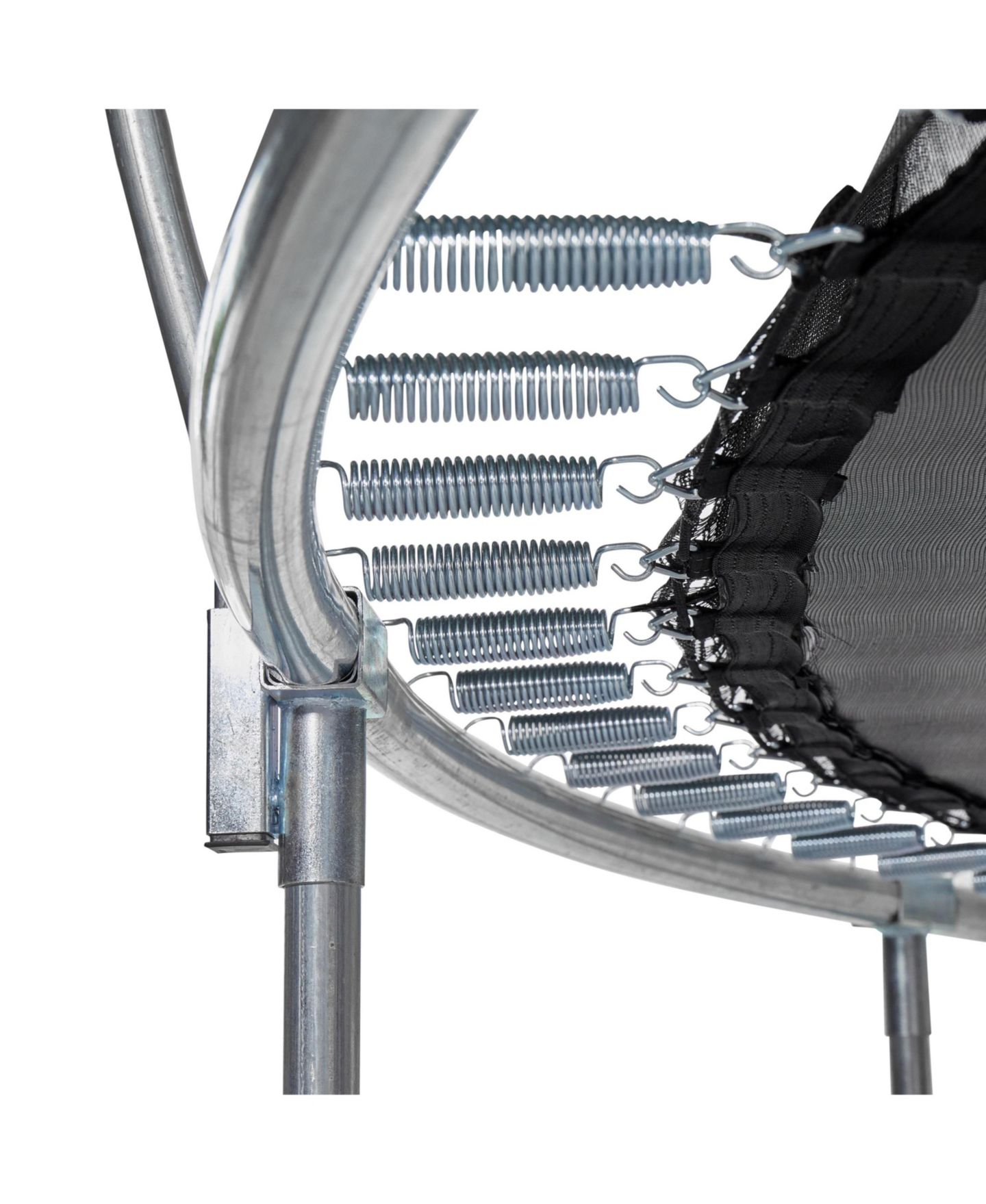 Детская игрушка JumpKing 15ft Heavy-Duty Trampoline with Basketball Hoop and Safety Enclosure, 800 lb Static Weight Capacity, Ages 6+, цвет: Чёрный / Лаймовый зелёный — фото 9