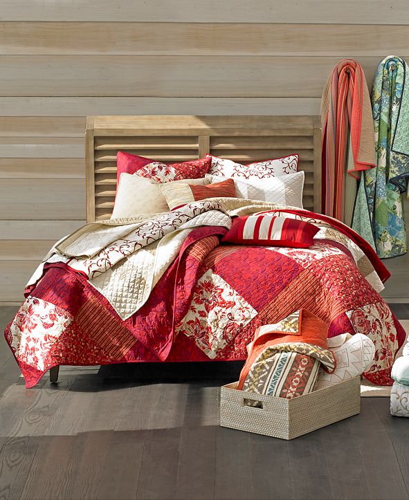 Martha Stewart Collection CLOSEOUT! Somerset Square Full/Queen Quilt