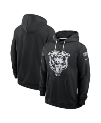 Men's Black Chicago Bears 2026 Salute to Service Sideline Pullover Hoodie