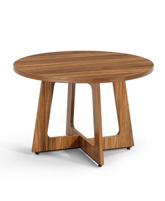 47" Round Dining Table for 4 - Modern Dining Table Set, Sturdy Wood Table for Kitchen and Dining Room