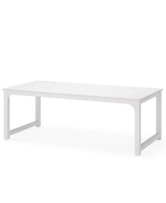 6 to 8 Person Dining Table with Metal Frame for Kitchen and Dining Area