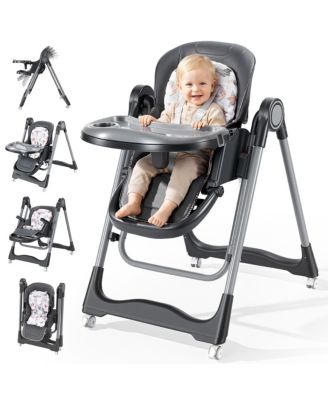 2-in-1 Convertible Adjustable-Height High Chair
