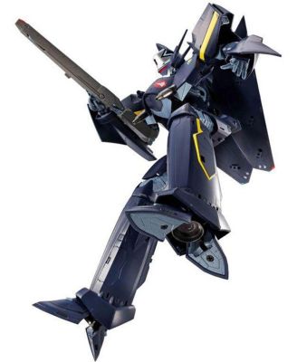 Tamashii Nations Macross 7 DX Chogokin VF-17S Nightmare Stealth Valkyrie Action Figure, Ages 15+